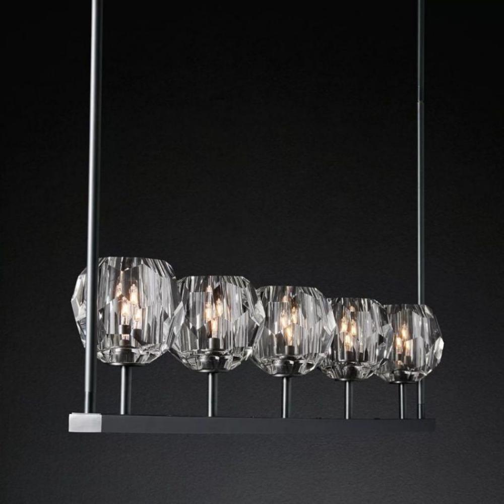 Boule De Cristal Clear Linear Chandelier 60"
