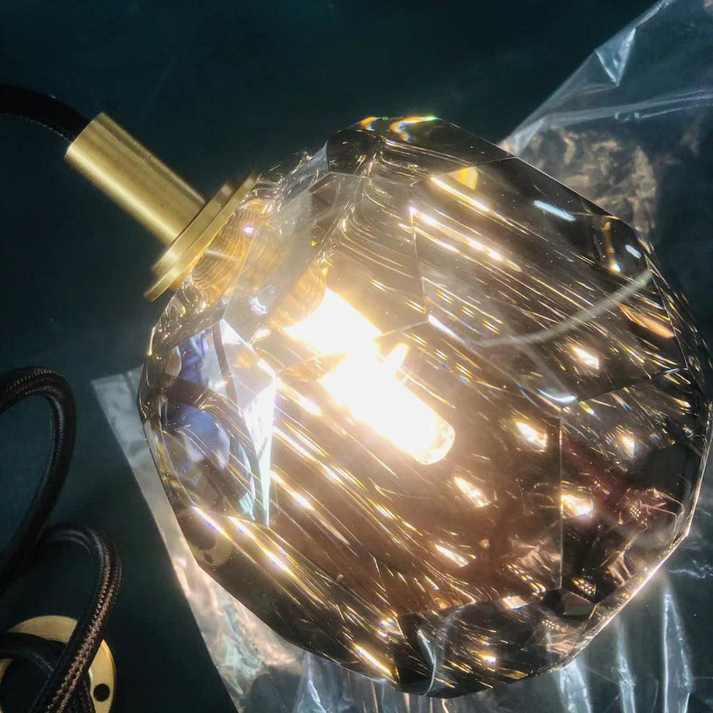 Boule De Cristal Clear/Smoke Cluster Chandelier 14"/19"