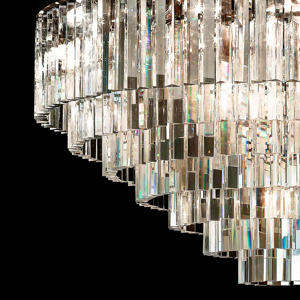 1920s Odeon Crystal Multi-Tier Round Chandelier 20"/32"/44"