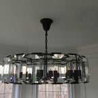 Harlow Crystal Round Chandelier 19"