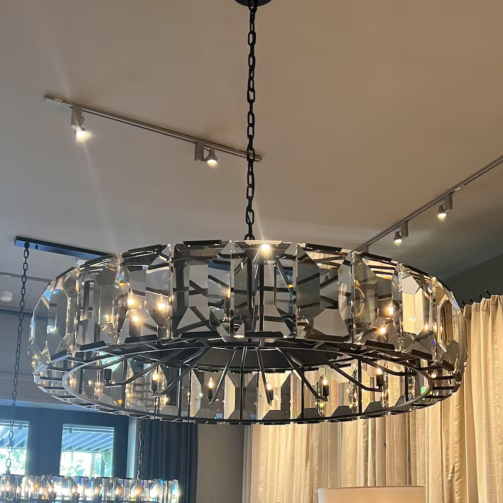 Harlow Crystal Round Chandelier 60"