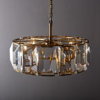 Harlow Crystal Round Chandelier 43"