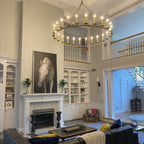 19th C. English Openwork Round Chandelier 50"/60"/72"