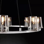 Pauillac Round Glass Chandelier 36"