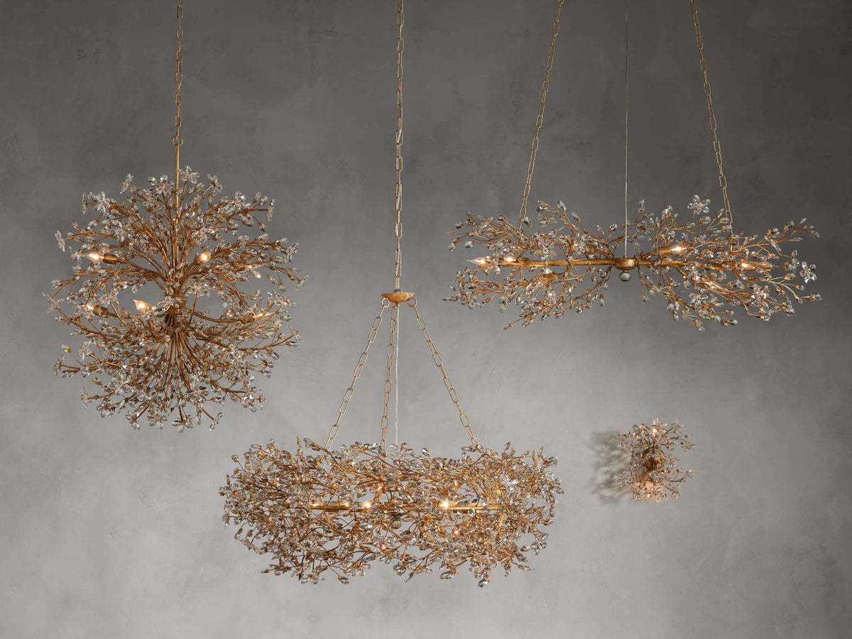 Fiore Crown Chandelier39" 48" 60"