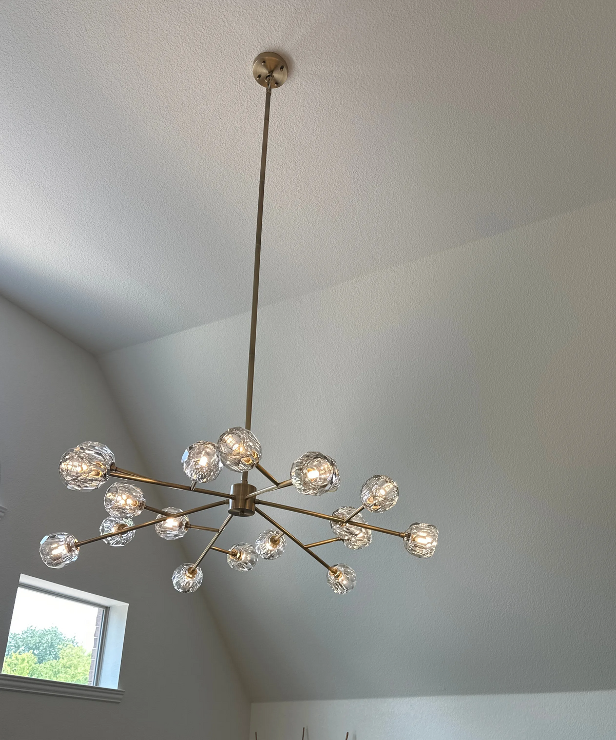 Boule De Cristal Clear/Smoke Round Chandelier 48"