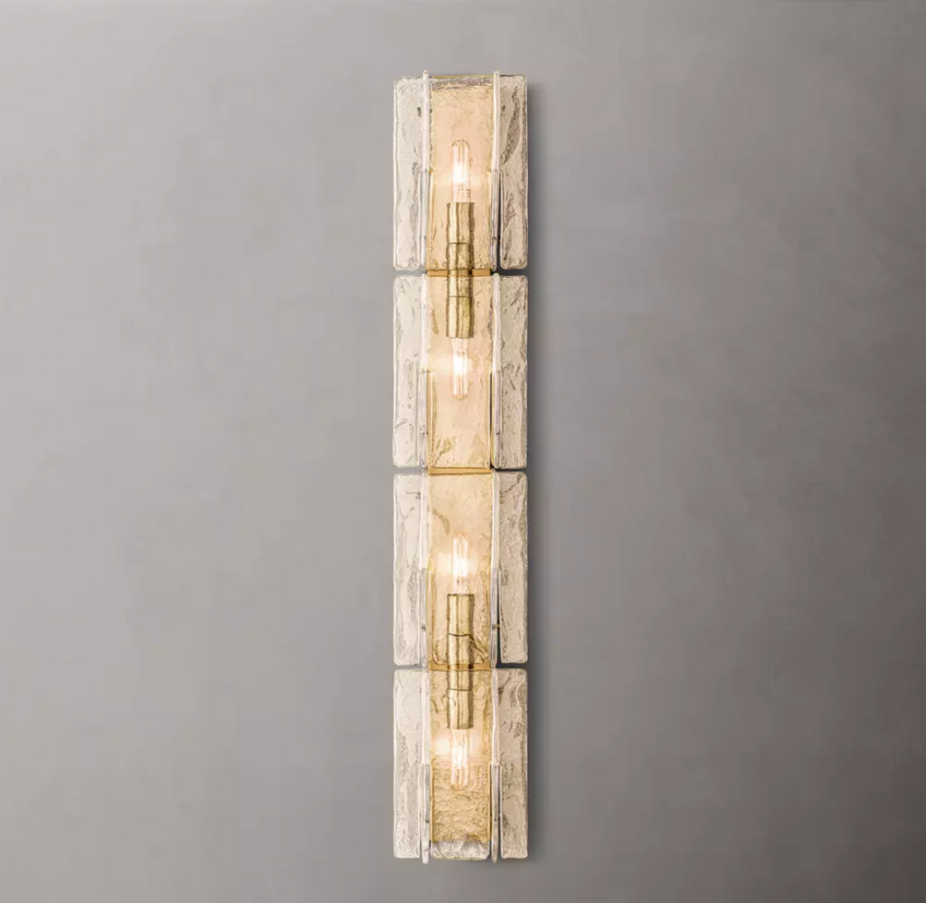 Lattice Glass Wall Sconce 49"