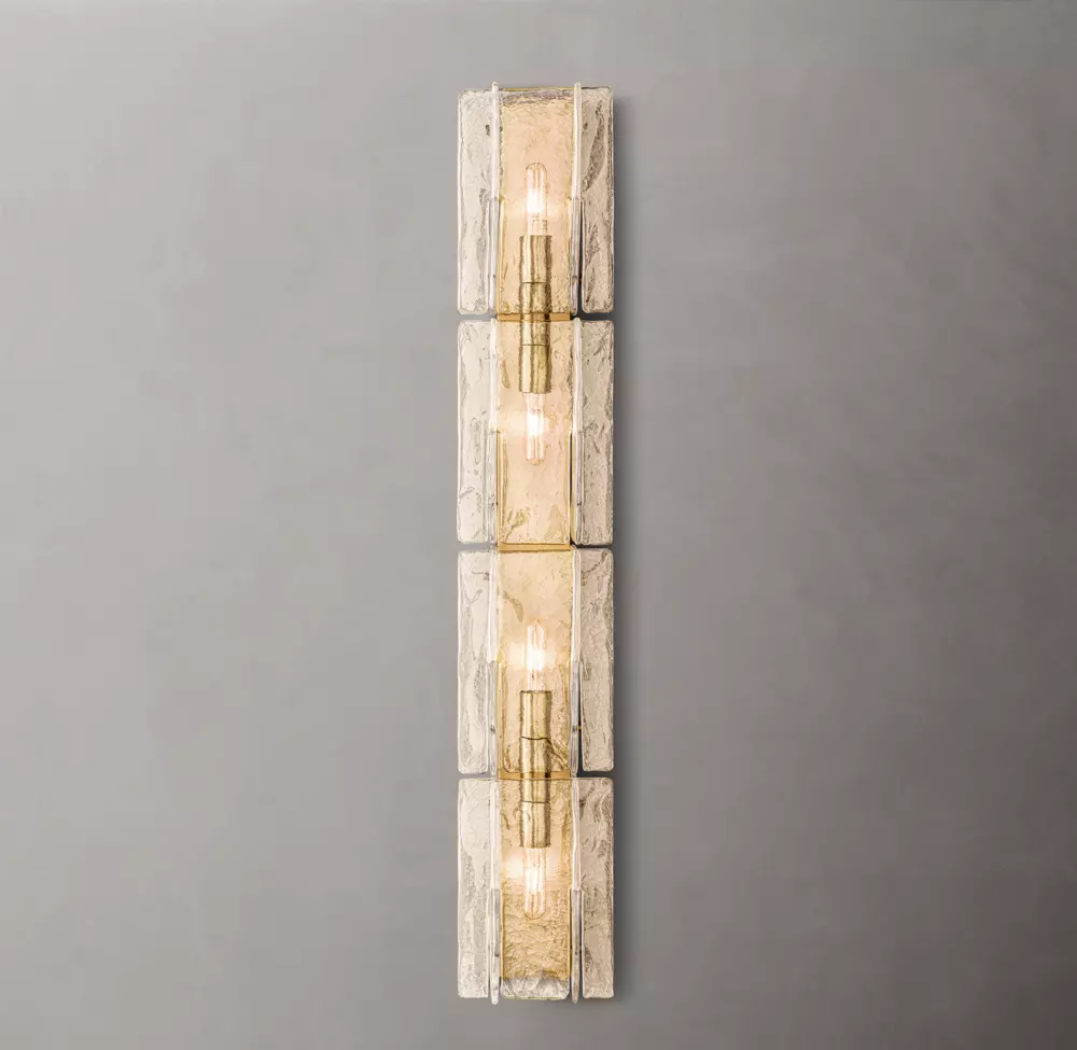 Lattice Glass Wall Sconce 42"