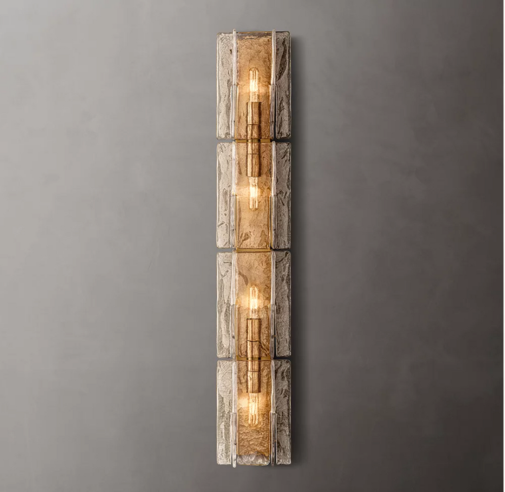 Lattice Glass Wall Sconce 49"