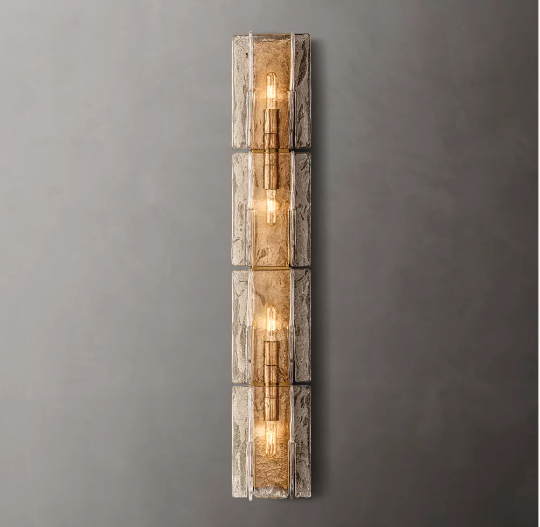 Lattice Glass Wall Sconce 49"