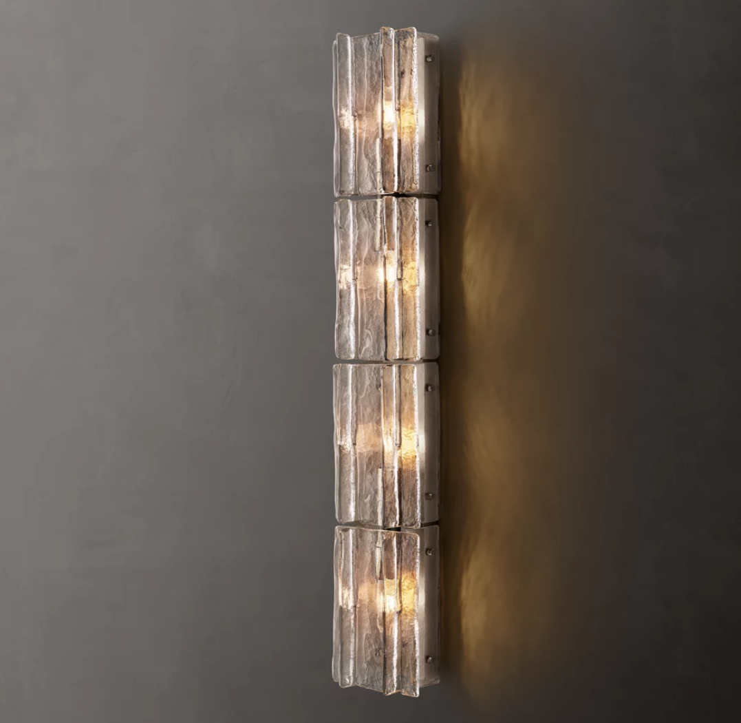 Lattice Glass Wall Sconce 42"