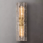 Lattice Glass Wall Sconce 30"
