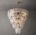 Lattice Tiered Glass Chandelier 36"/47"