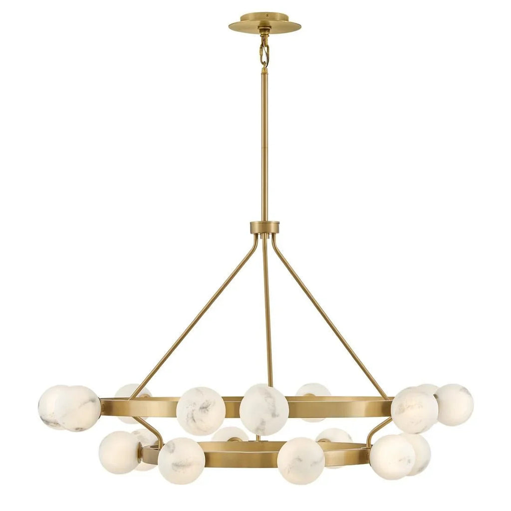 Remolina Modern Glass 2-Tier Chandelier