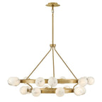 Remolina Modern Glass 2-Tier Chandelier