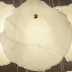 Modern Tiered Circular Alabaster Chandelier