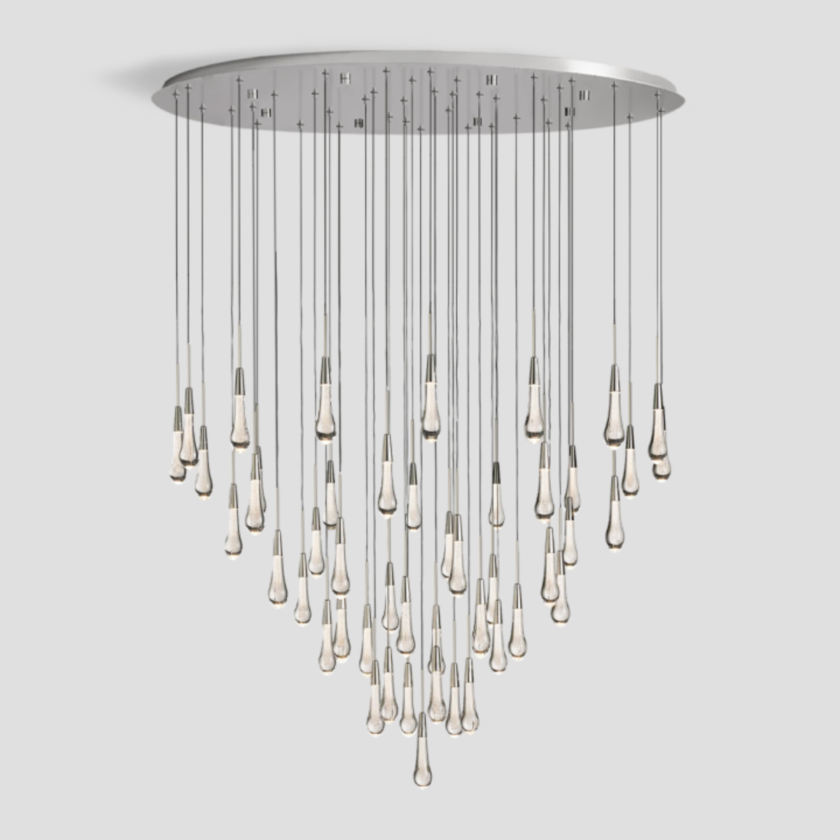 Solitaire Round Crystal Chandelier 17"/24"/36"/58"