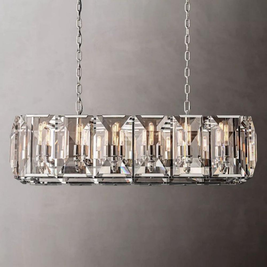 Harlow Crystal Rectangular Chandelier 42"