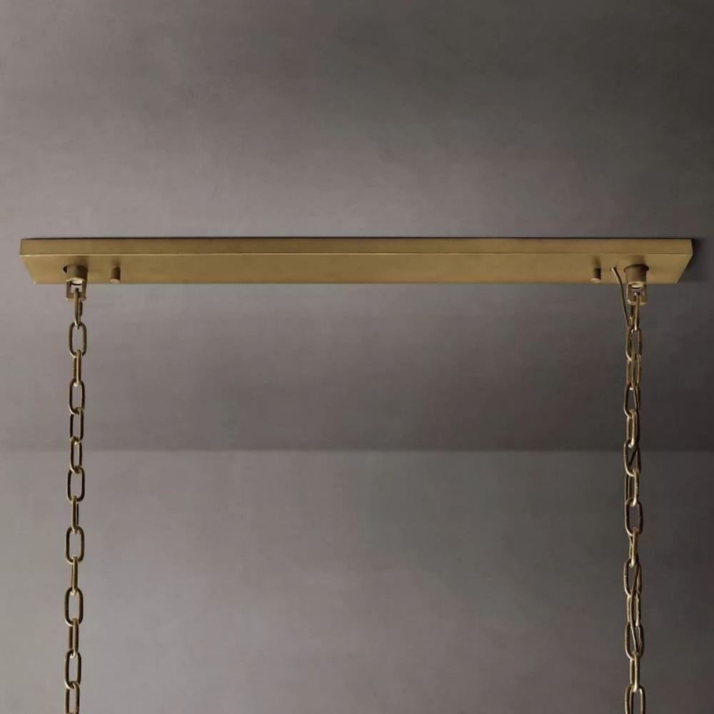 Harlow Crystal Rectangular Chandelier 62"