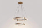 Aro | Circular Travertine Pendant Chandelier