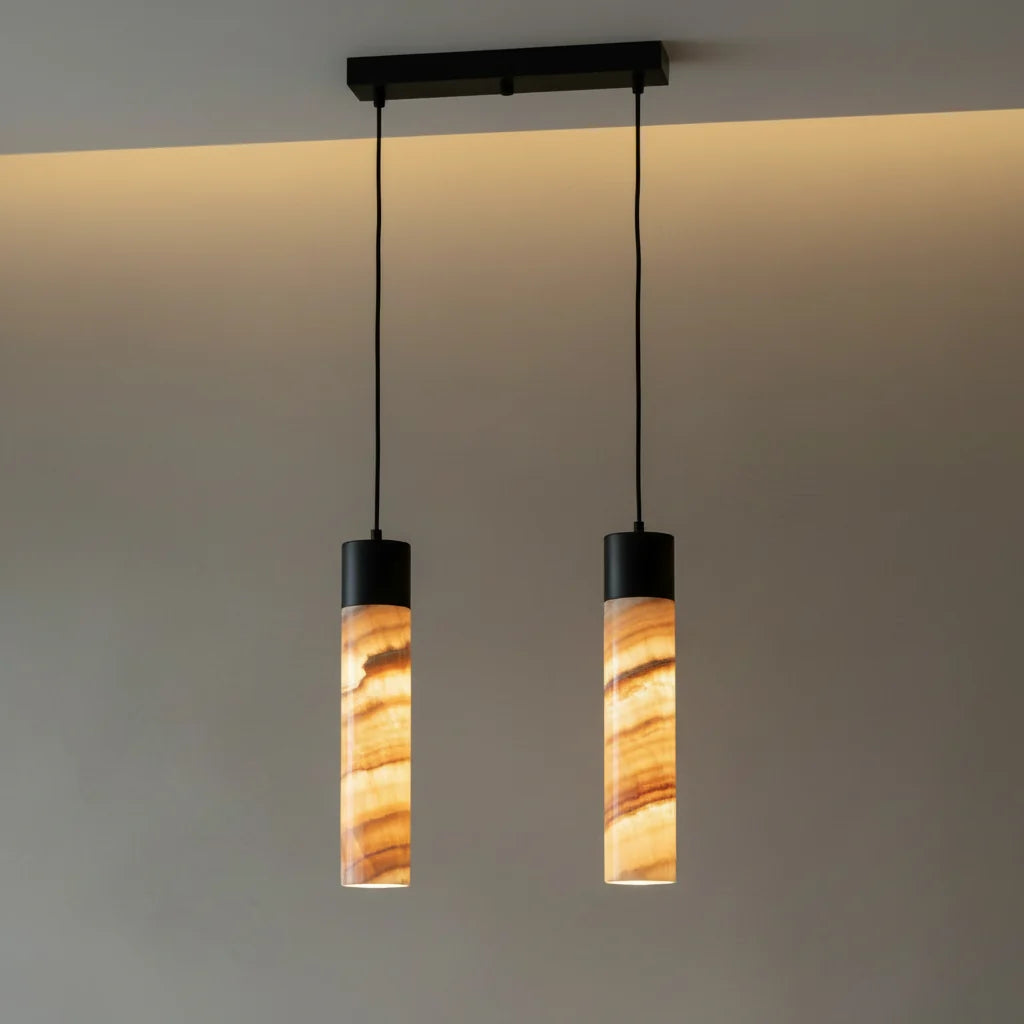 Serafina | Marble Pendant Light with Spotlight