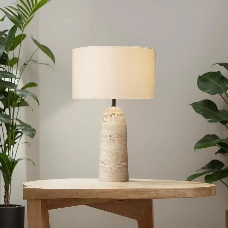 Solana | Travertine Table Lamp