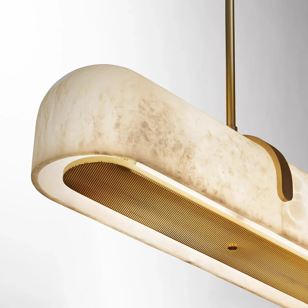 Doré | Long Alabaster Kitchen Island Pendant