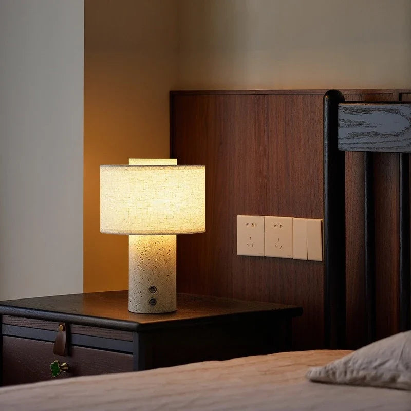 Duna | Travertine Desk Lamp