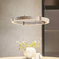 Aro | Circular Travertine Pendant Chandelier