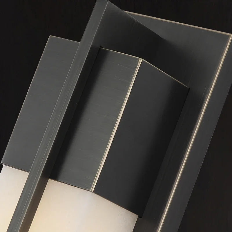 Marcella | Alabaster and Copper Wall Light