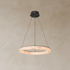 Sigrid | Natural Marble Ring Chandelier