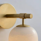 Callista Spanish Alabaster & Copper Wall Light