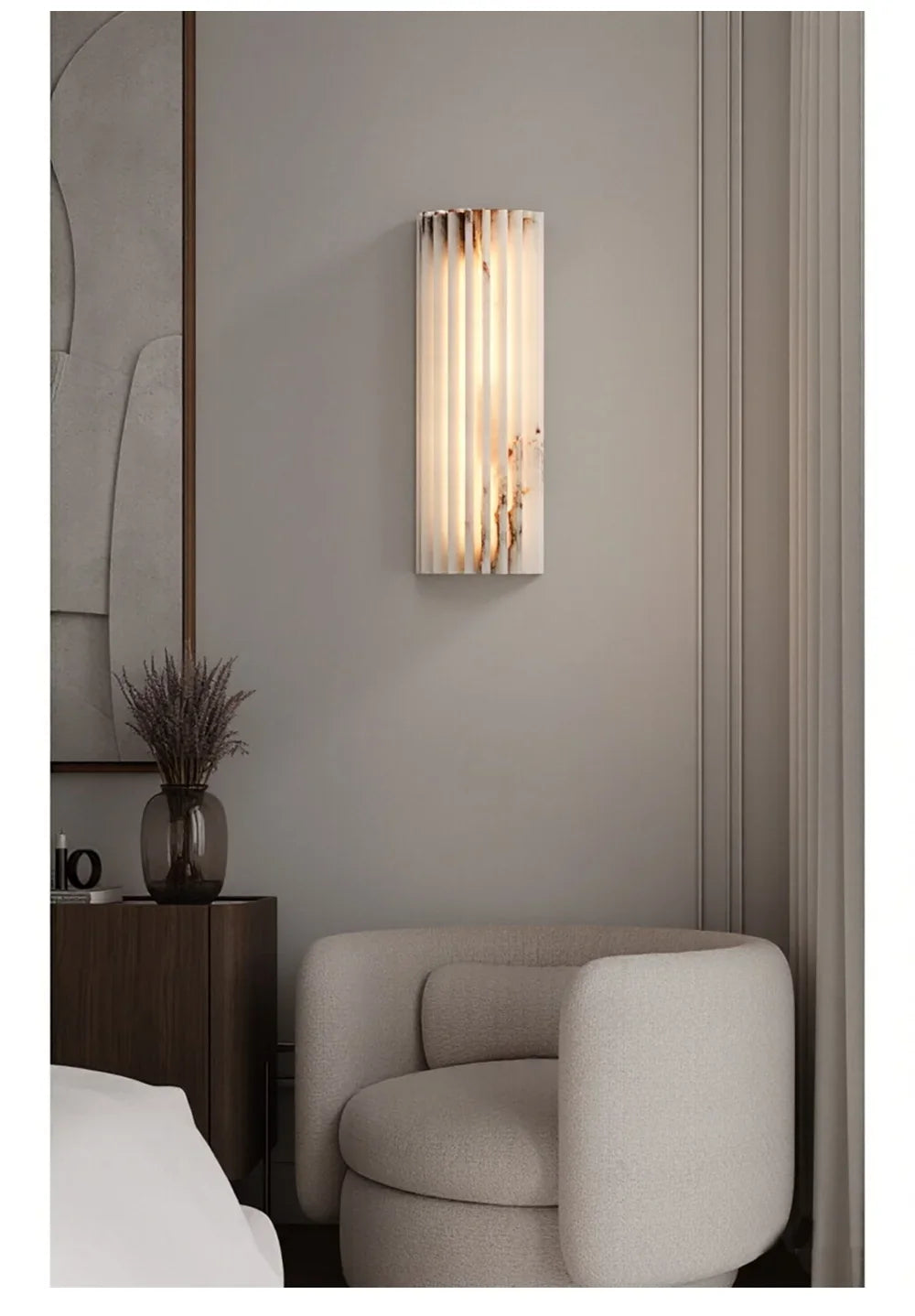 Demeter | Minimalist Marble Bedside Wall Lamp