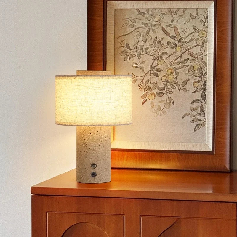 Duna | Travertine Desk Lamp