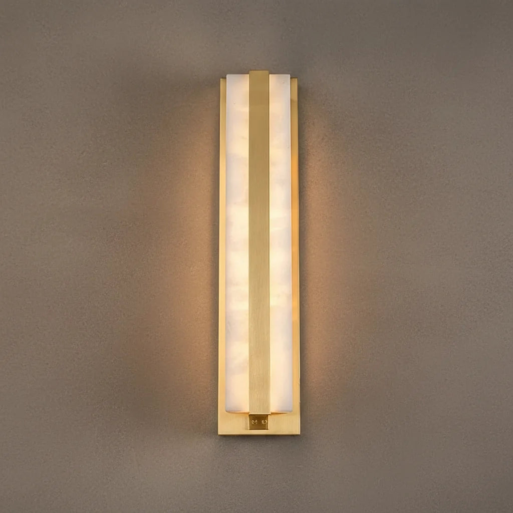 Giulia | Gold  Alabaster Wall Lamp