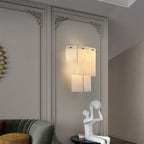 Livia | Alabaster and Gold Copper Wall Light