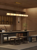 Élise | Linear Alabaster LED Chandelier