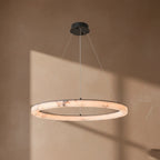 Sigrid | Natural Marble Ring Chandelier