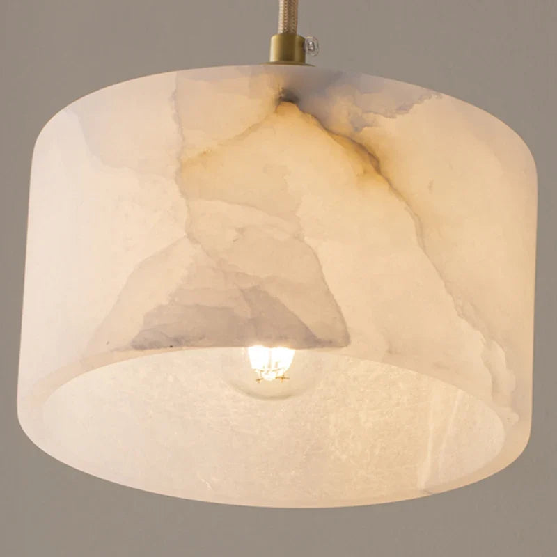 Eirene Alabaster & Copper Pendant Light
