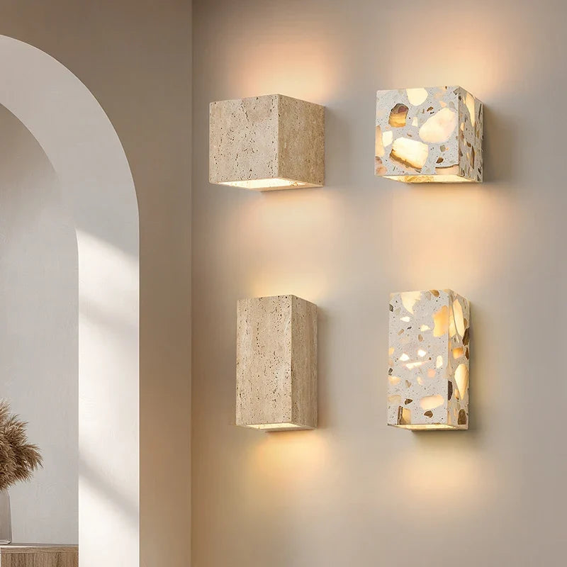Allegra | Travertine IP65 Wall Light