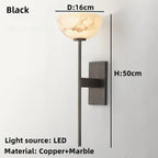 Xanthe | Marble Up-Down Wall Lamp for Bedside & Hallway