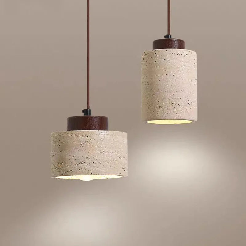 Nogal | Mini Travertine Pendant Light