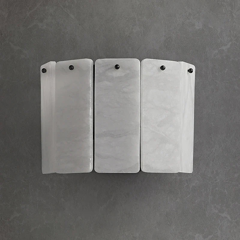 Livia | Alabaster and Gold Copper Wall Light