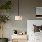 Eirene Alabaster & Copper Pendant Light