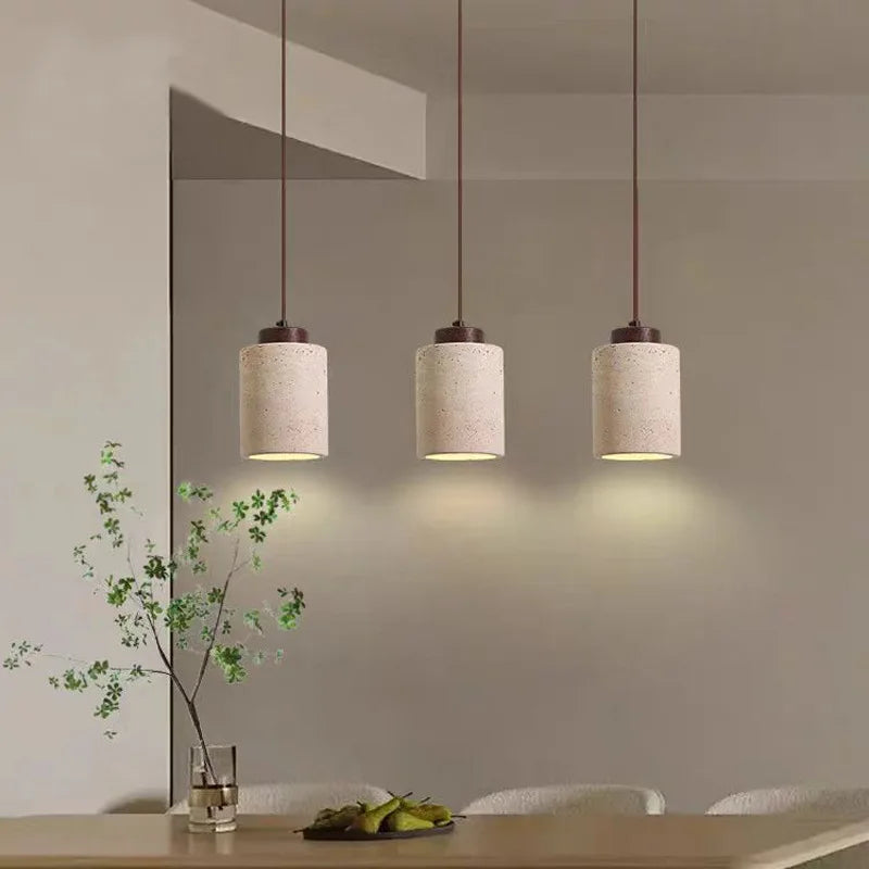 Nogal | Mini Travertine Pendant Light
