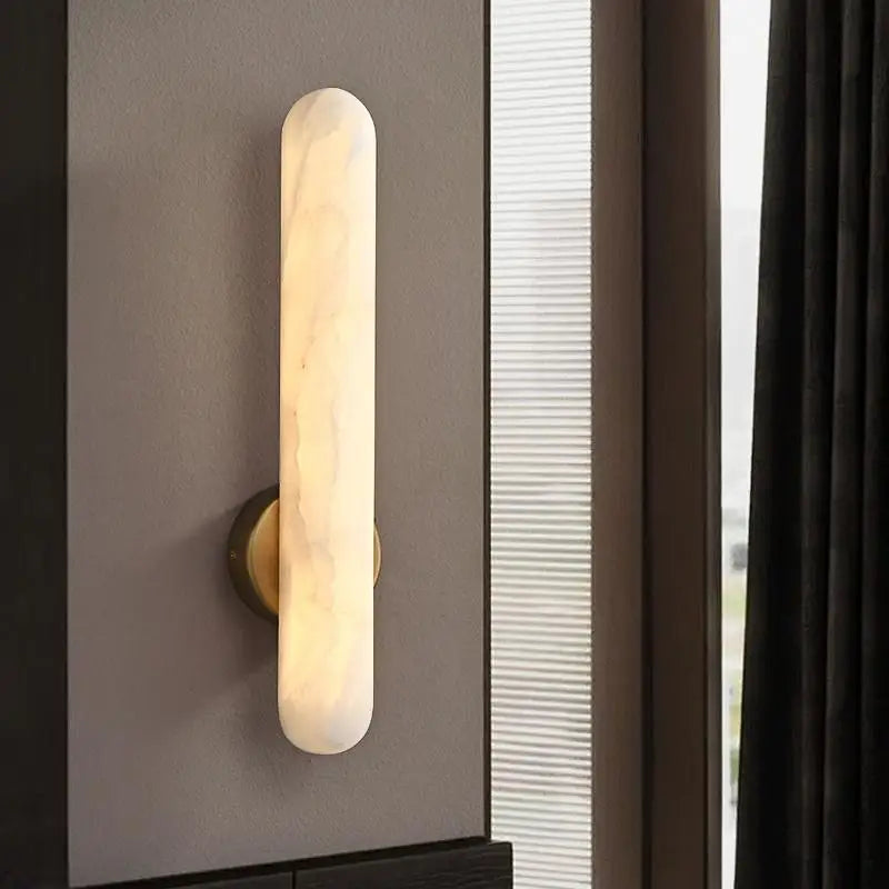 Kalliope Alabaster & Copper Wall Sconce
