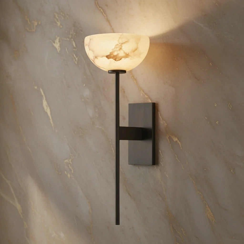 Xanthe | Marble Up-Down Wall Lamp for Bedside & Hallway