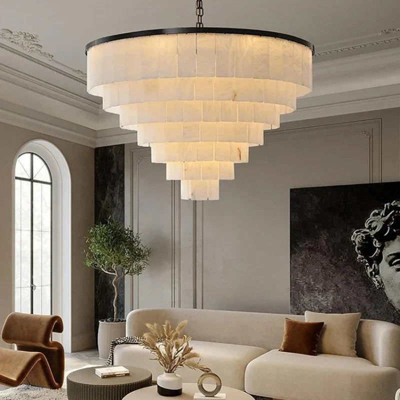 Skadi | Tiered Alabaster Chandelier