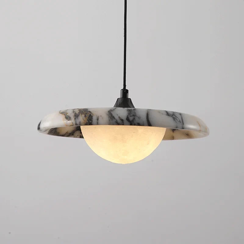 Carlotta | Round Marble Pendant Light