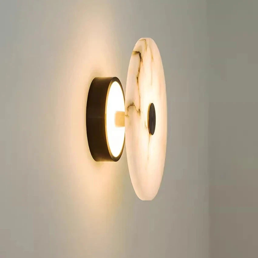 Céleste | Round Spanish Alabaster Wall Lamp